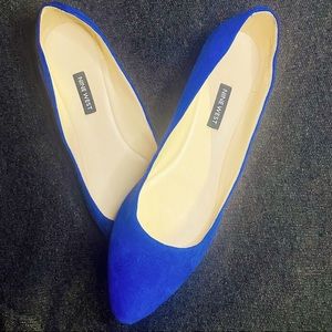 (Used Condition) Nine West Blue Suede Shoes